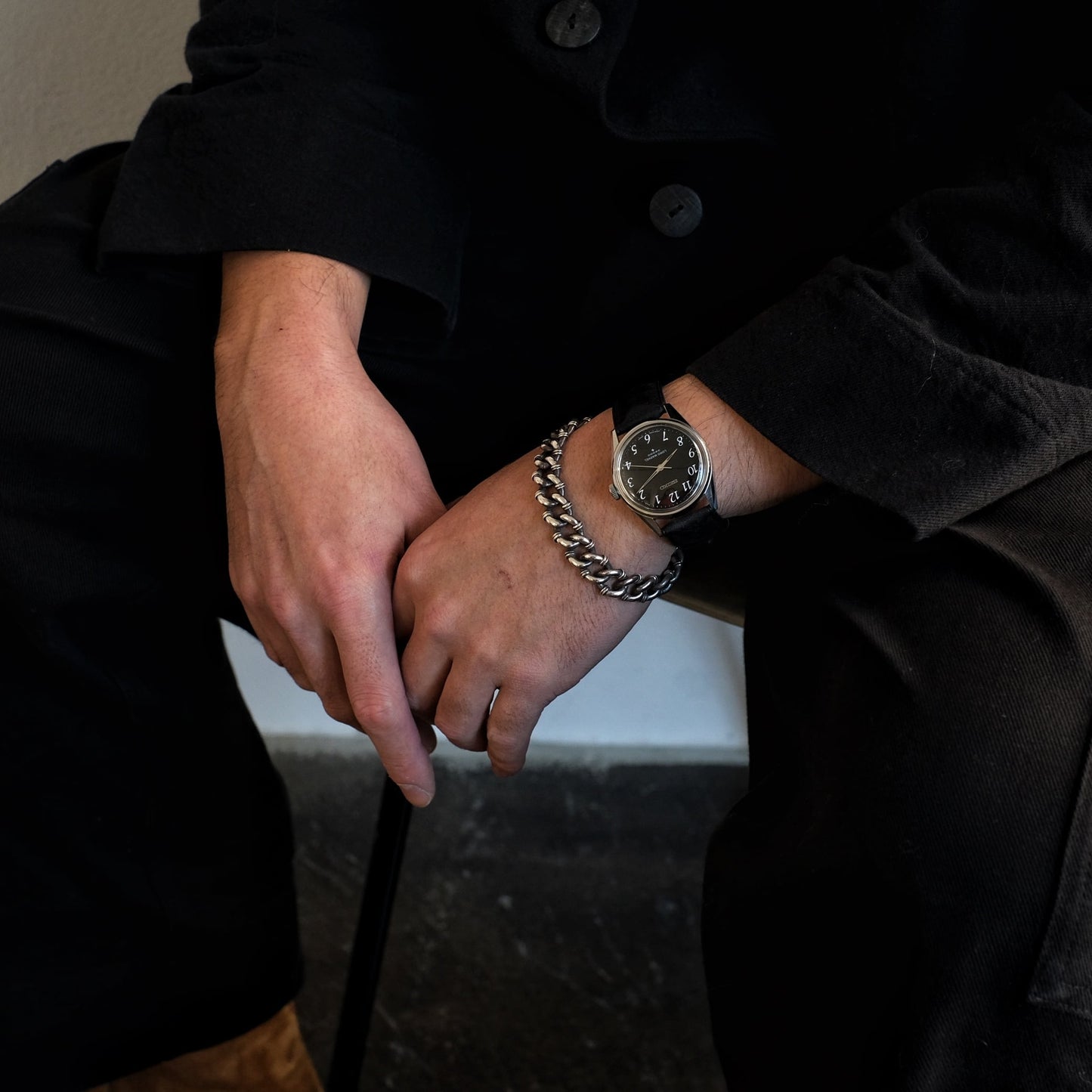 SEIKO LORD MARVEL 36000 Arabic number Black & White