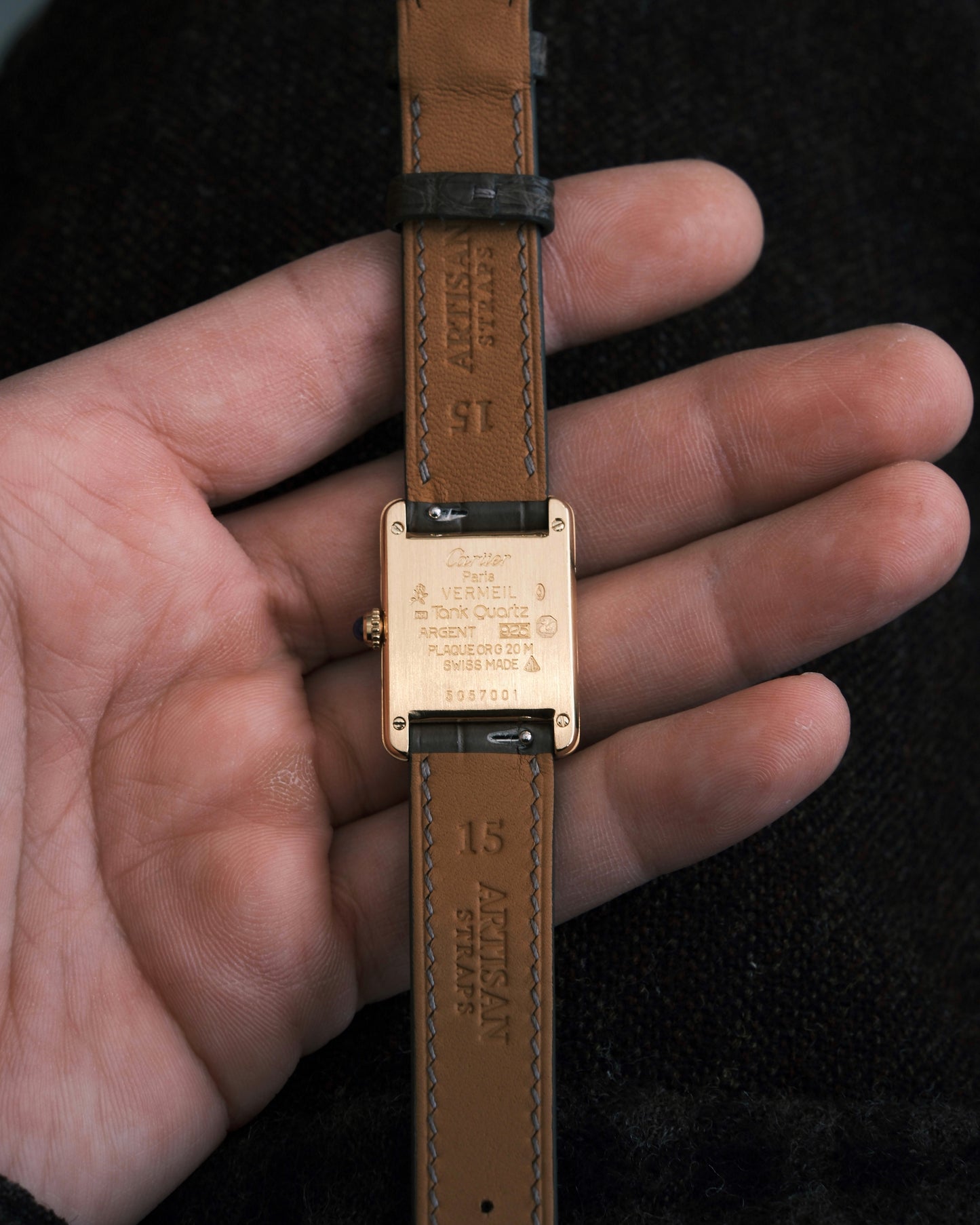 Cartier Must Tank SM (カルティエ マストタンク SM) 縦ローマン