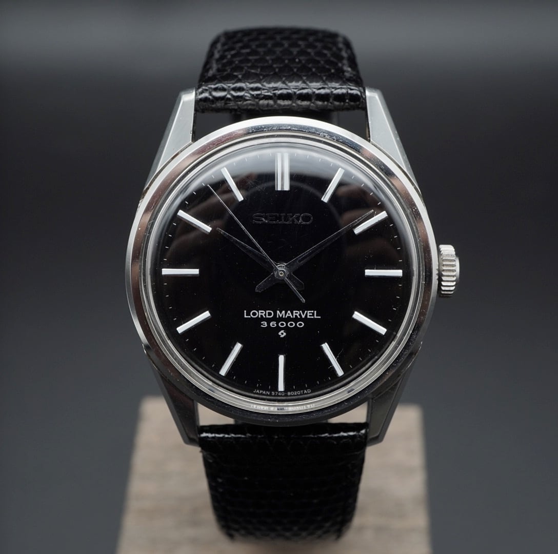 SEIKO LORD MARVEL 36000 Bar index Black