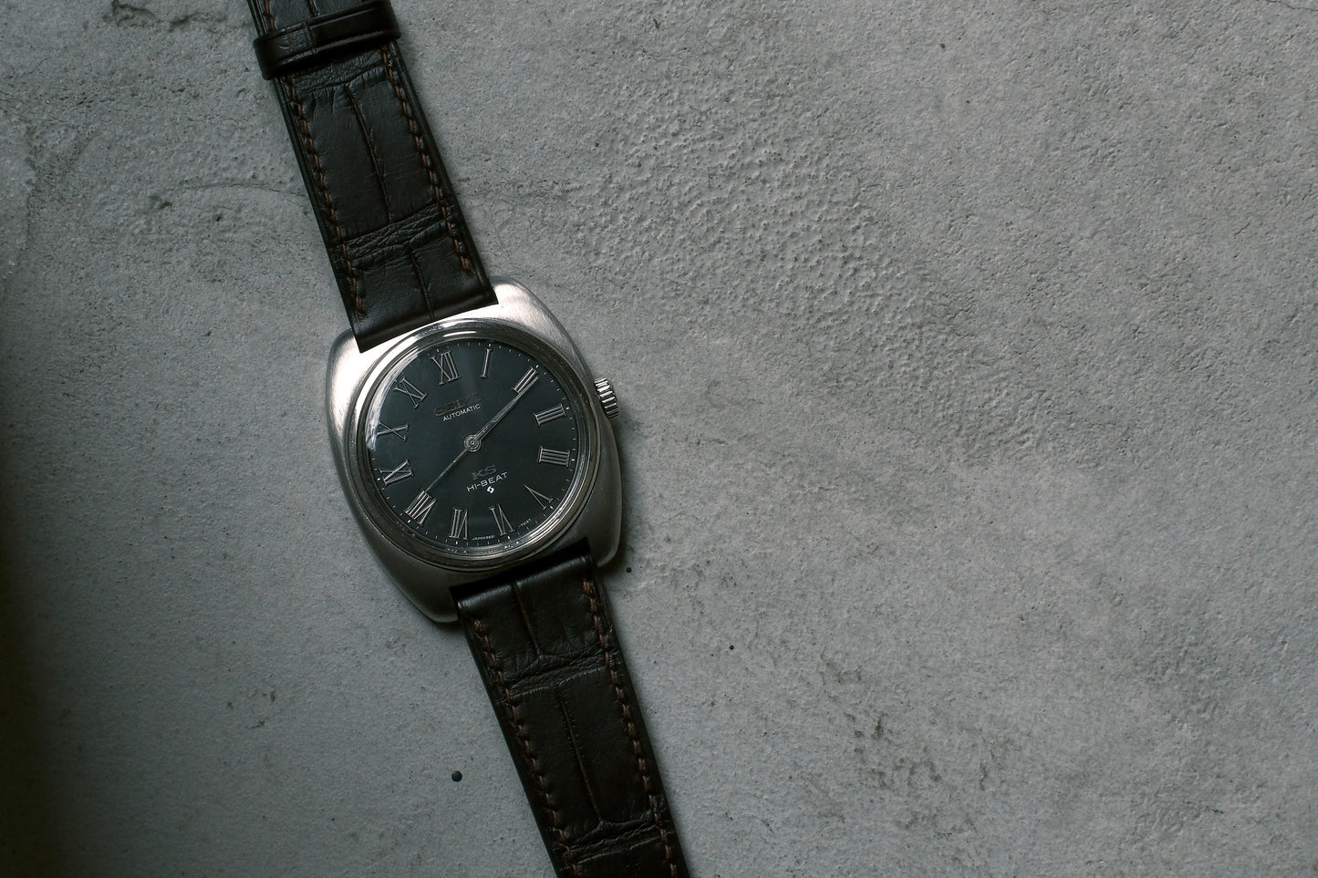 VINTAGE KING SEIKO / ヴィンテージキングセイコー "5621-70000" Roman Number Black 1972年10月製造