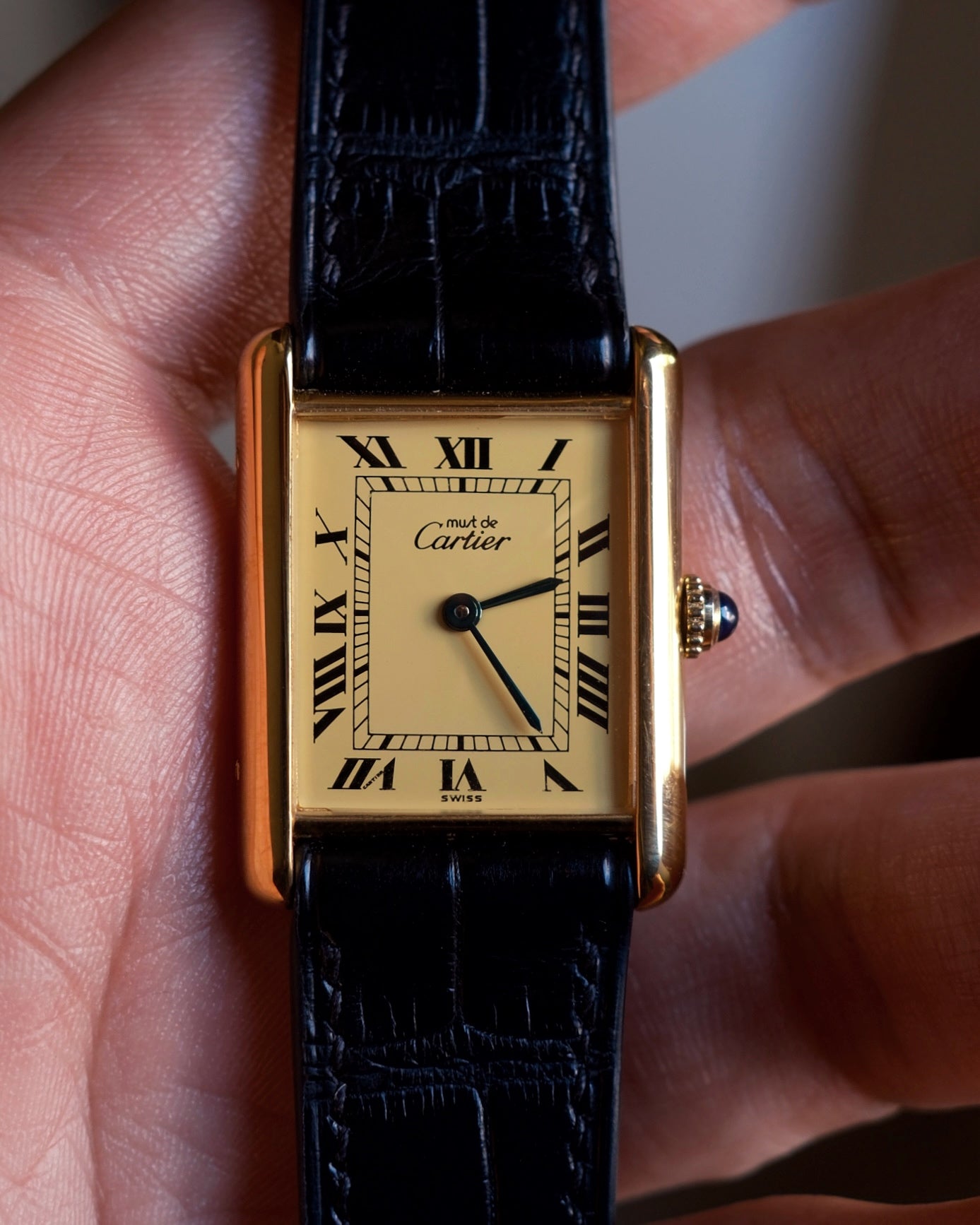 Cartier Must Tank LM (カルティエ マストタンク LM) アイボリーローマン