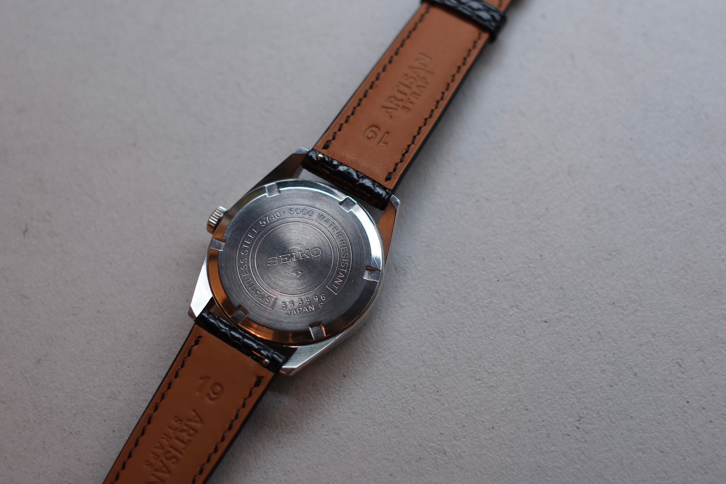 SEIKO LORD MARVEL 36000 "5740-8000" Arabic number Stelth Black 1973年4月製造