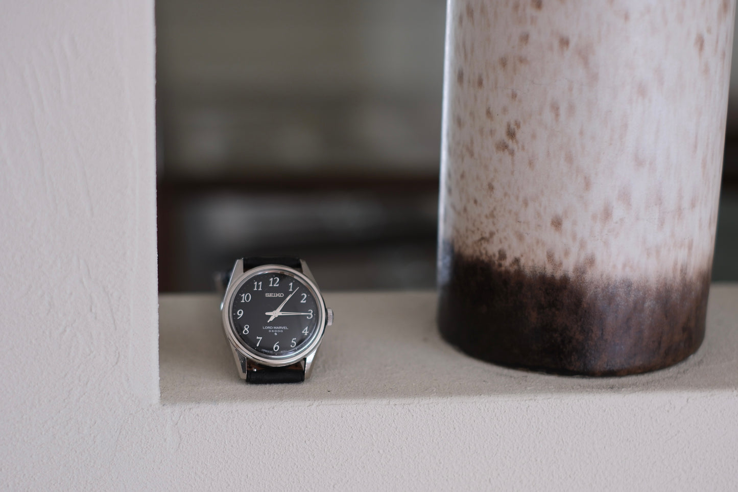 SEIKO LORD MARVEL 36000 "5740-8000" Arabic number Black&White 1971年1月製造