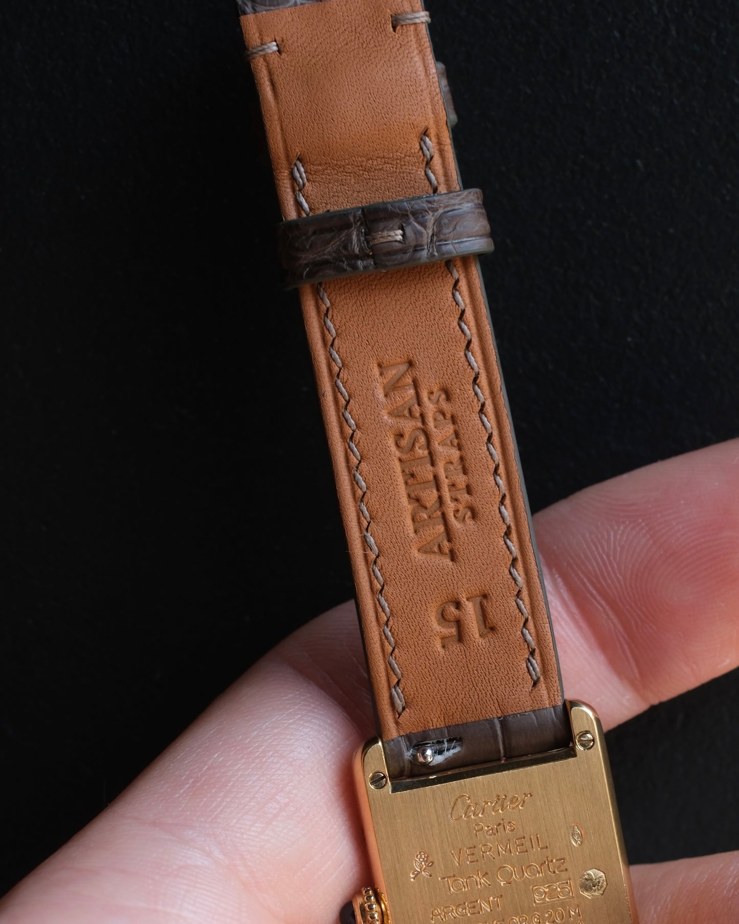 Crocodile Elephant Gray (Cartier Must Tank SM 専用)