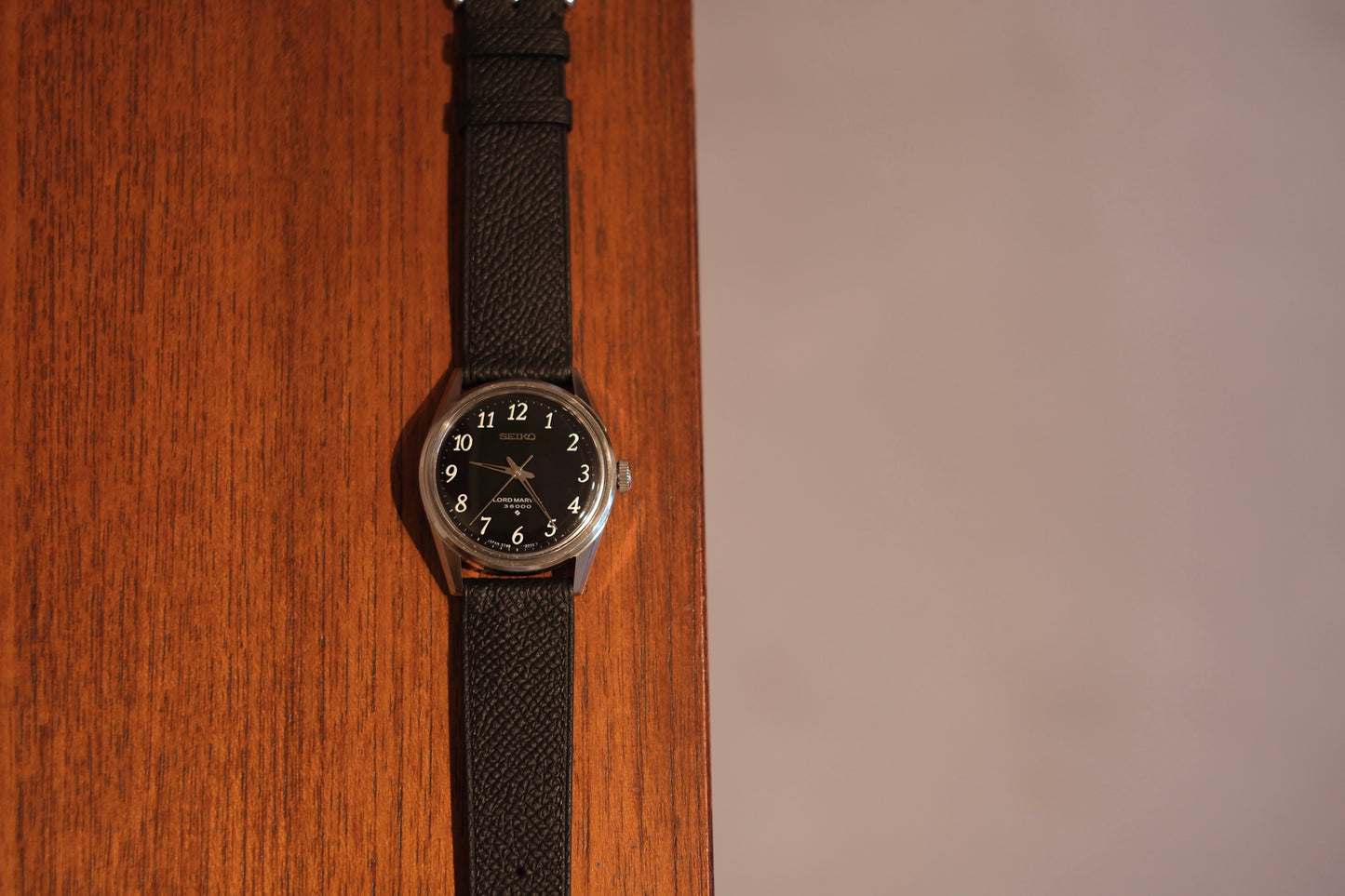 SEIKO LORD MARVEL 36000 "5740-8000" Arabic number Black&White 1968年12月製造