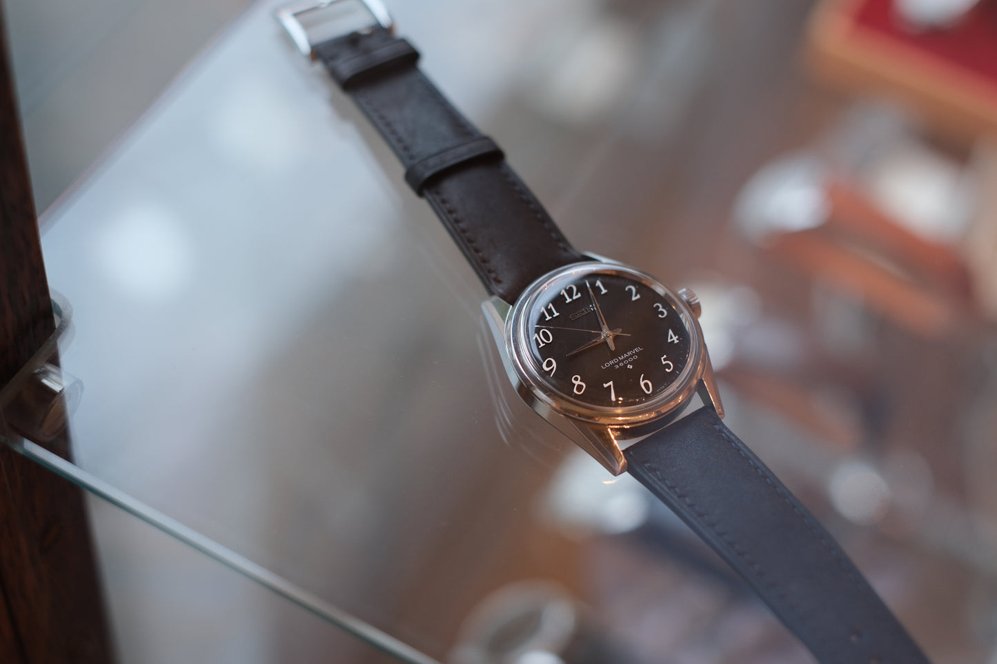 SEIKO LORD MARVEL 36000 "5740-8000" Arabic number Black&White 1975年1月製造