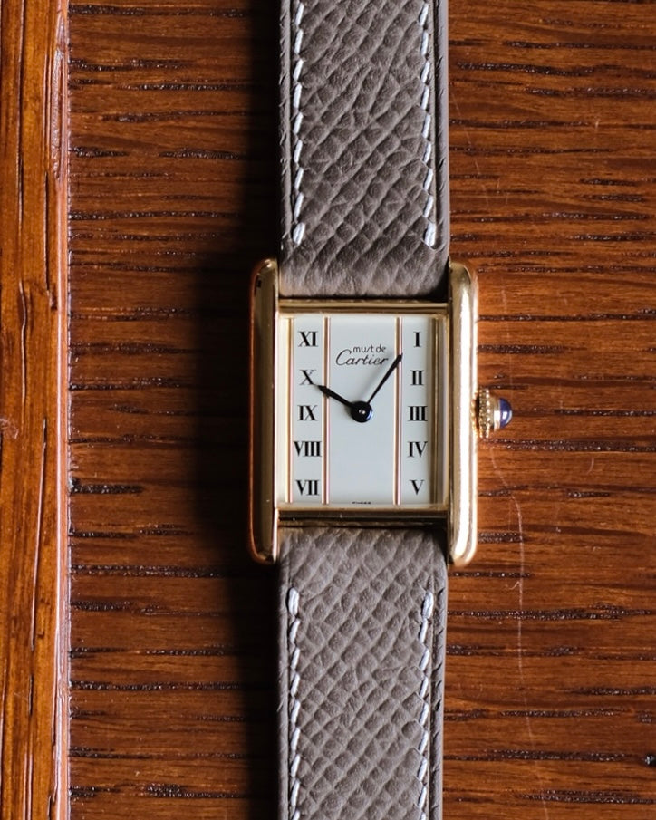 Cartierマストタンク Cartier Must Tank SM (カルティエ マストタンク SM) 縦ローマン