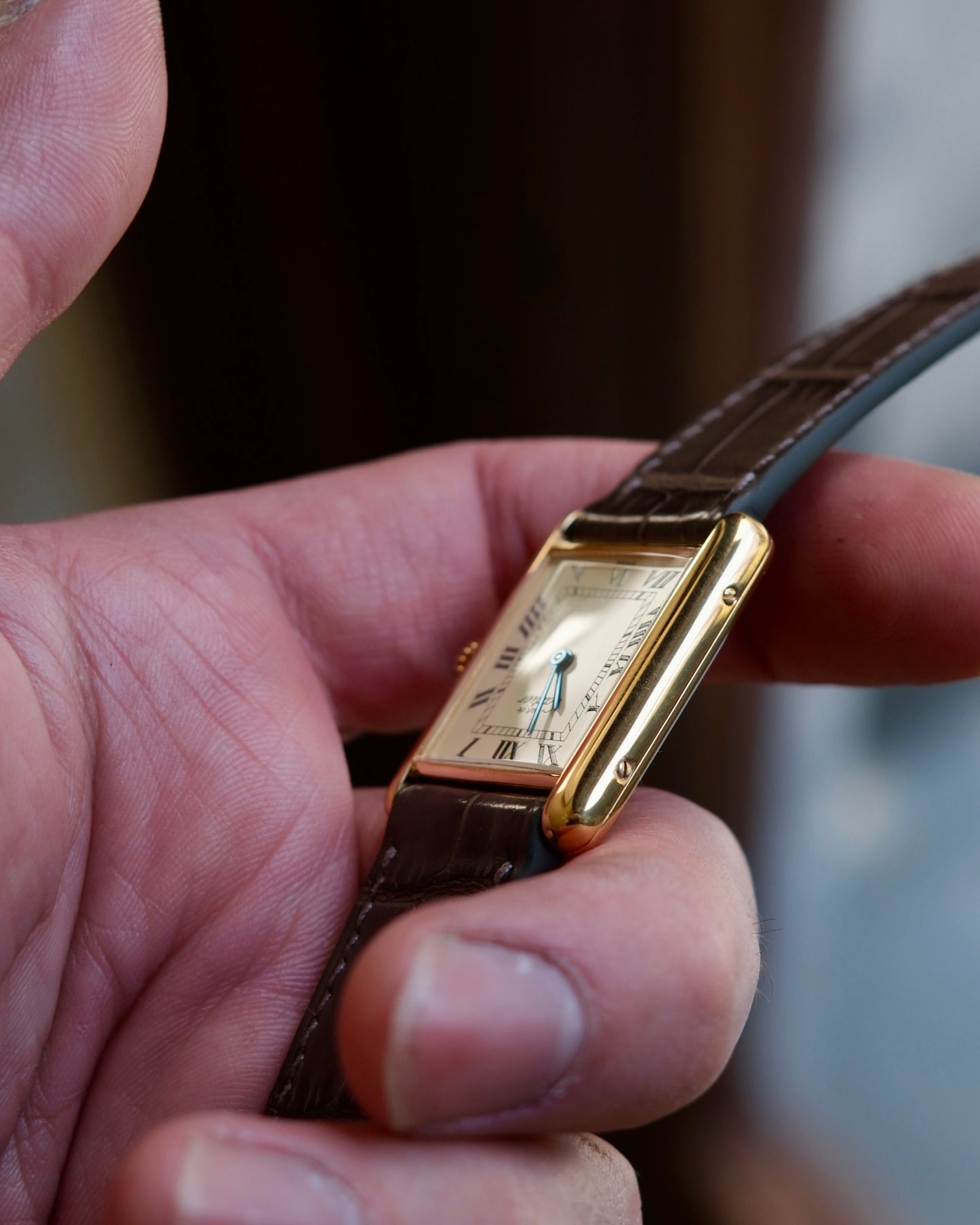 Cartier Must Tank LM (カルティエ マストタンク LM)  アイボリーローマン