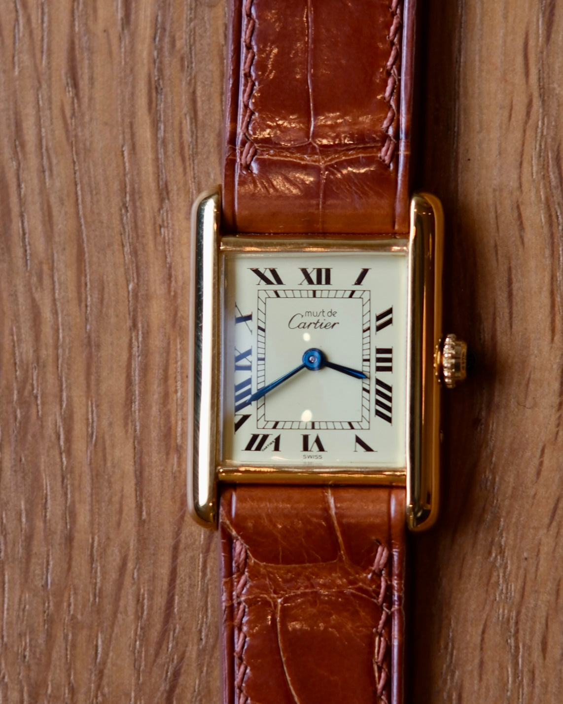 Cartier Must Tank SM (カルティエ マストタンク SM)  アイボリーローマン