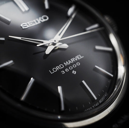 SEIKO LORD MARVEL 36000 Bar index Black