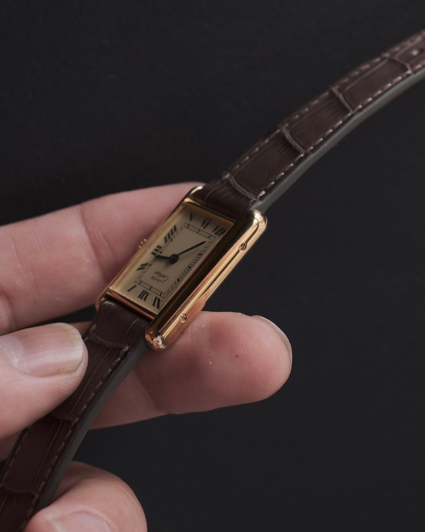 Cartier Must Tank LM (カルティエ マストタンク LM)  アイボリーローマン