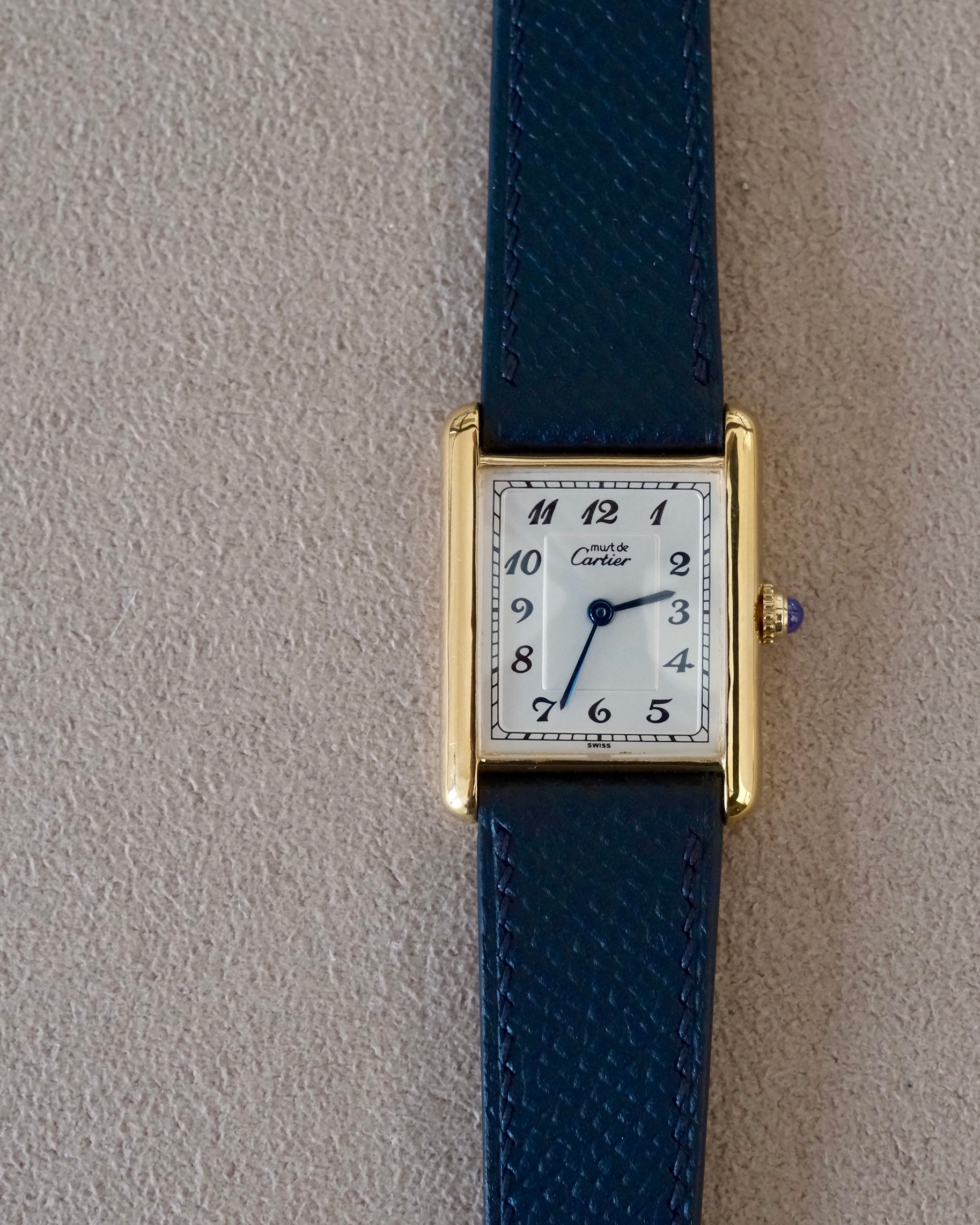 Cartier マストタンク　希少なアラビア数字 激レア！ カルティエ マストタンク アラビア数字 クォーツ式腕時計