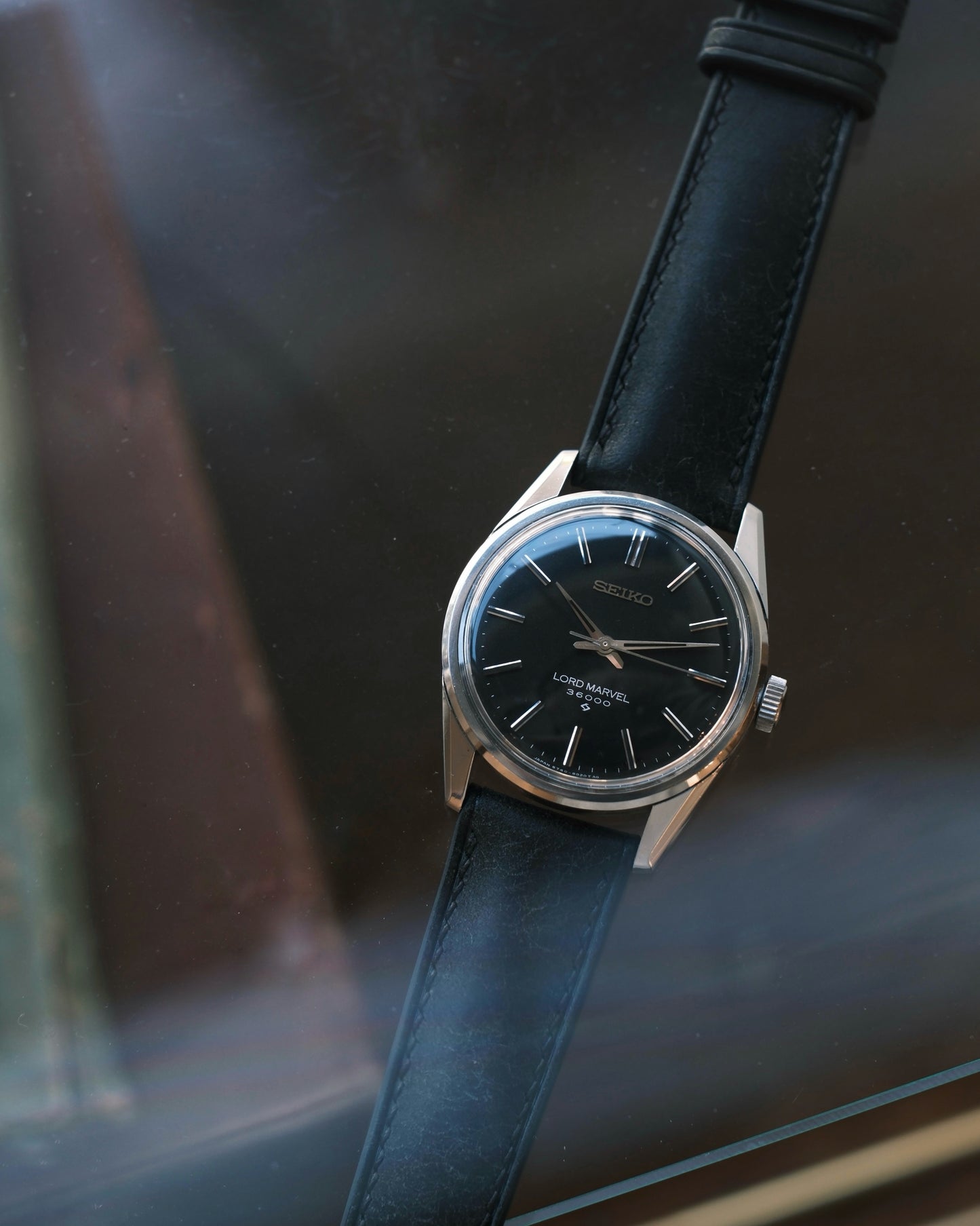 Vintage Seiko LORD MARVEL 36000 Black (ロードマーベル36000) 5740-8000  1967年4月製造