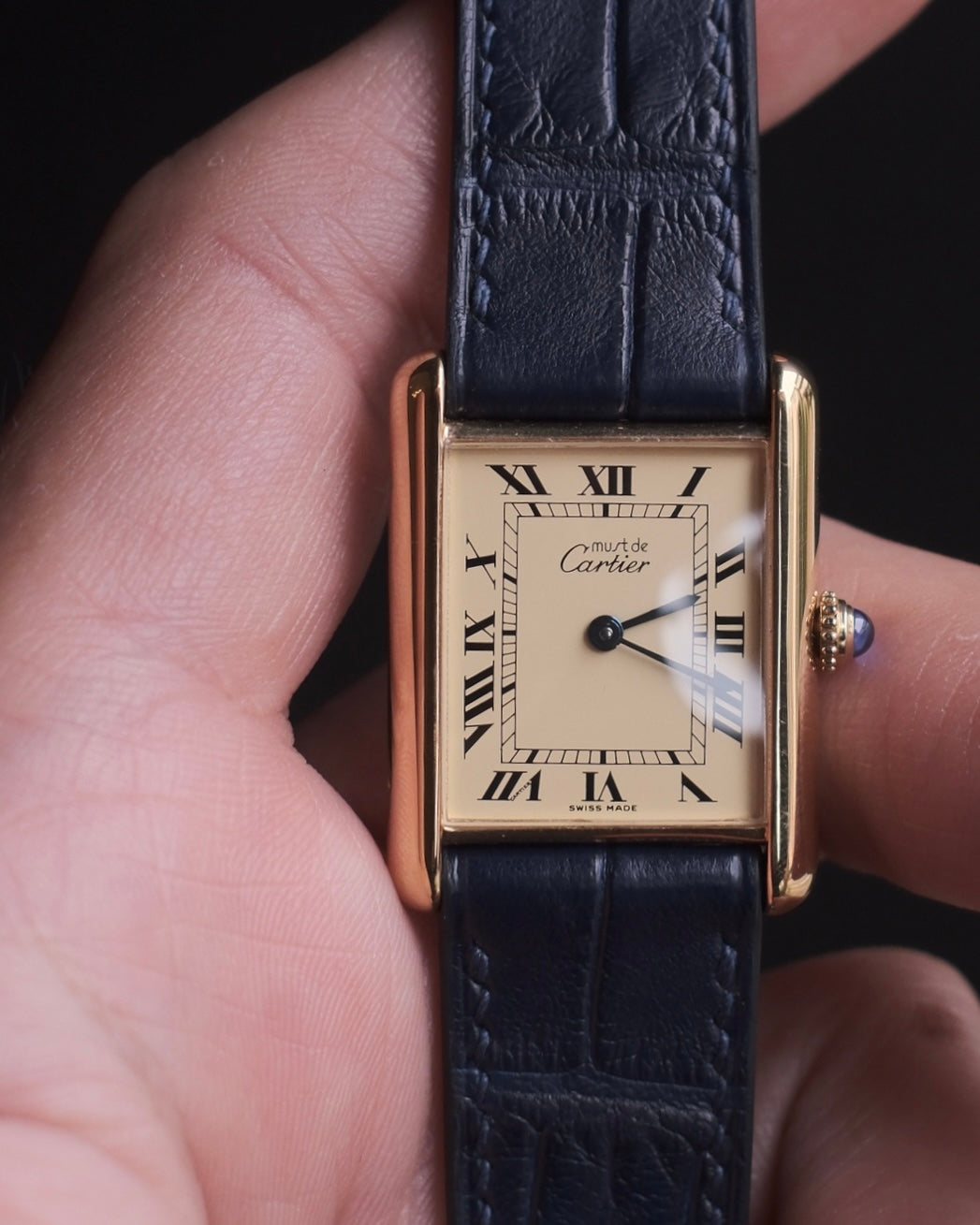 Cartier Must Tank LM (カルティエ マストタンク LM)  アイボリーローマン