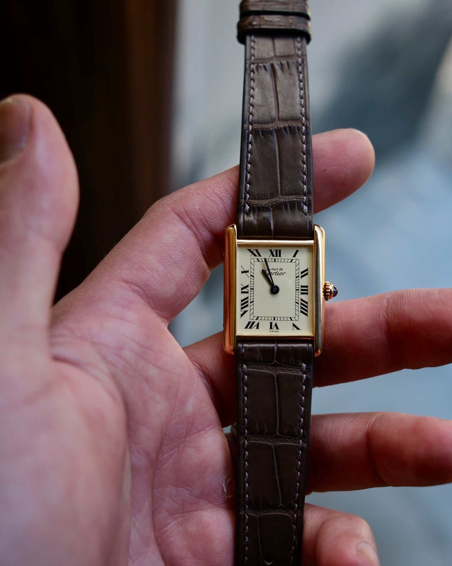 Cartier Must Tank LM (カルティエ マストタンク LM)  アイボリーローマン