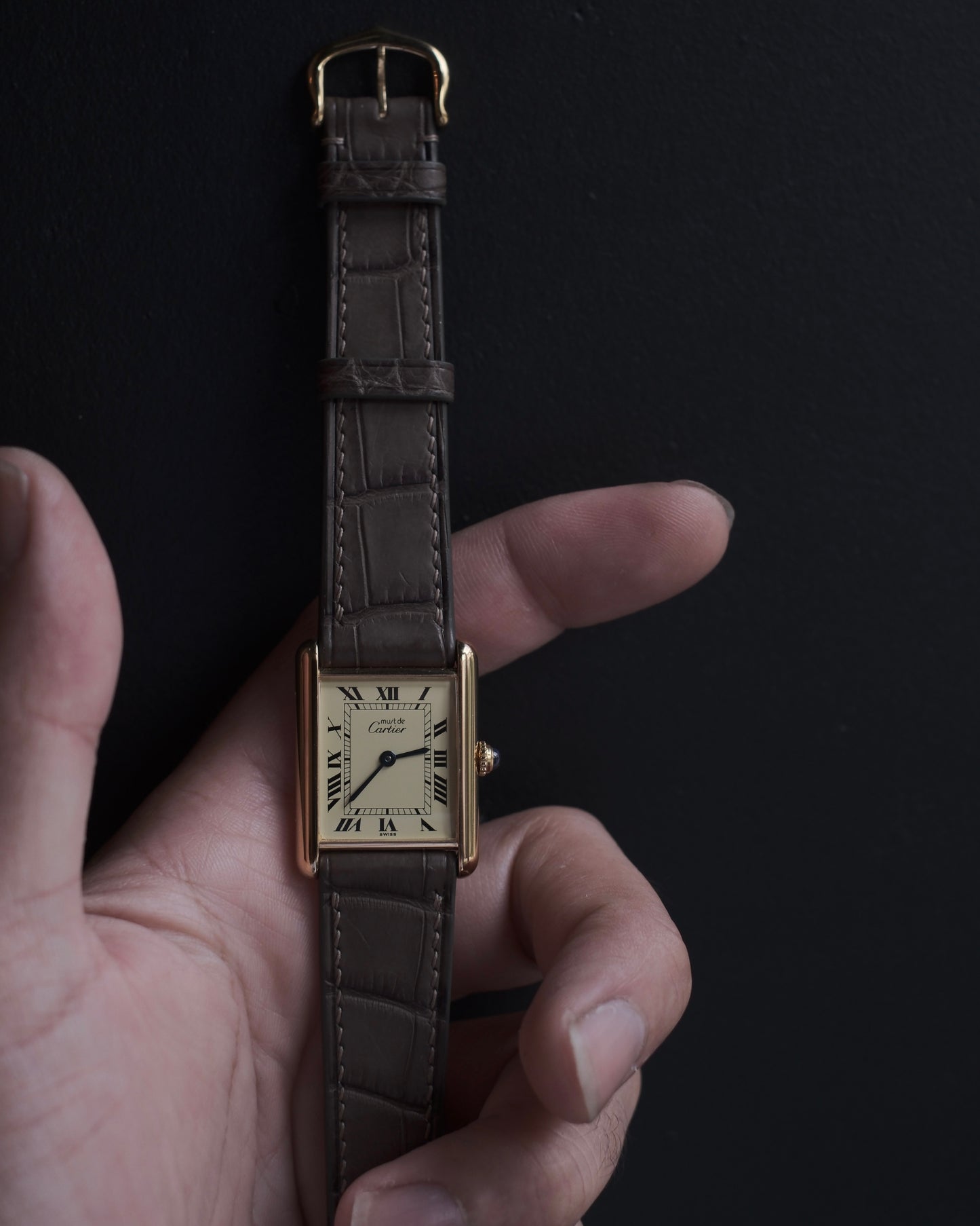 Cartier Must Tank LM (カルティエ マストタンク LM)  アイボリーローマン