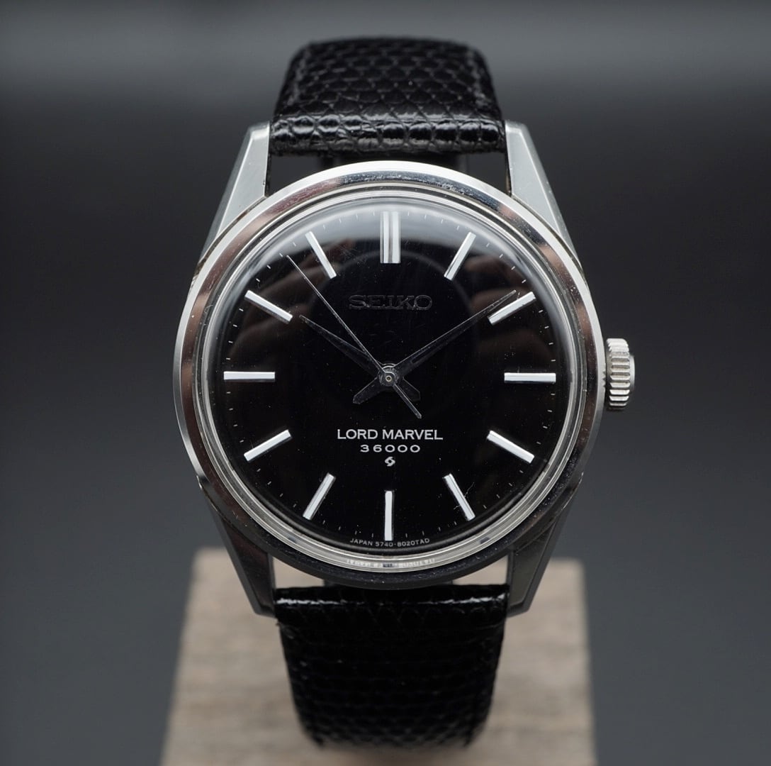 SEIKO  LORD MARVEL 36000  Bar index Black