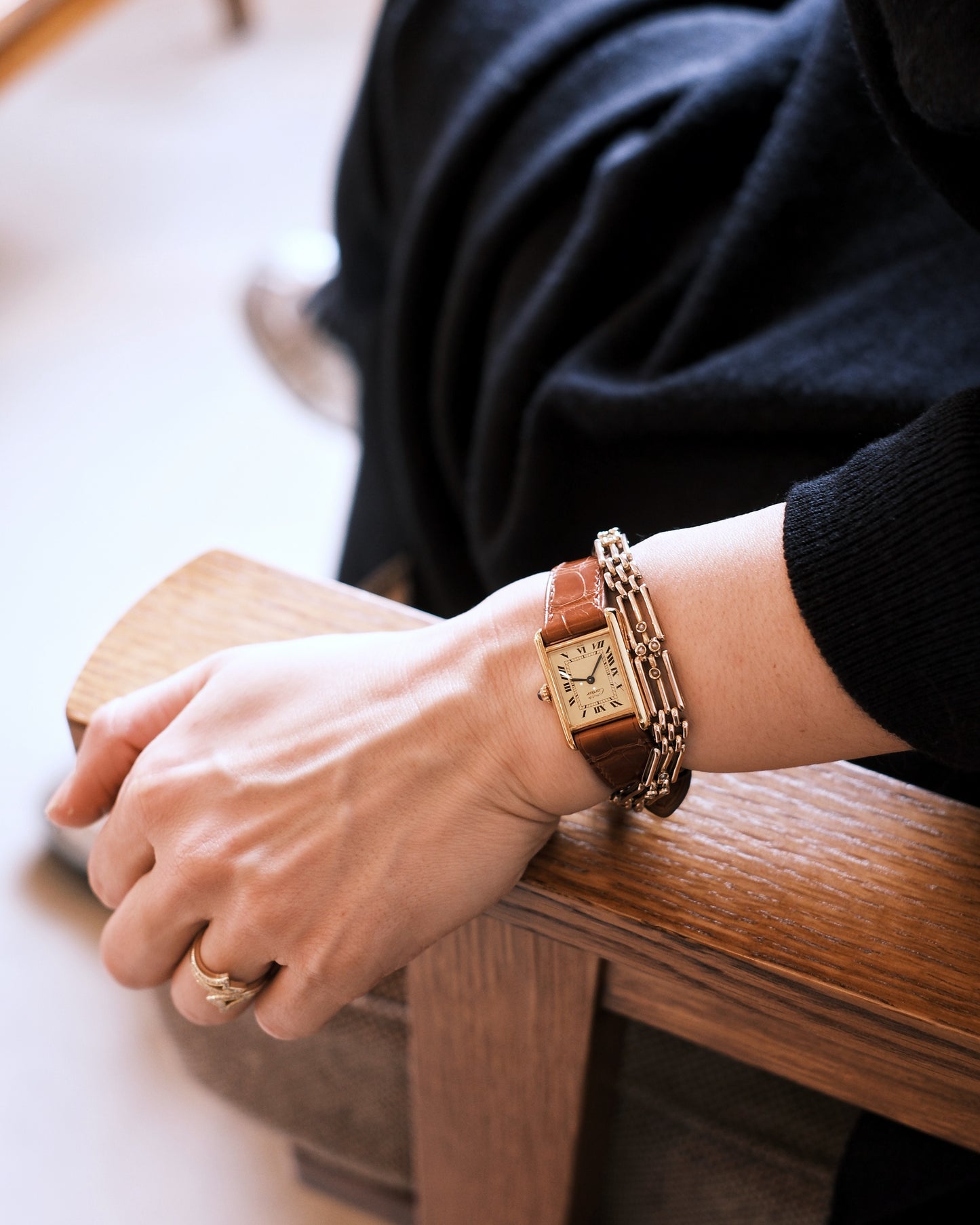 Cartier Must Tank SM (カルティエ マストタンク SM)  アイボリーローマン