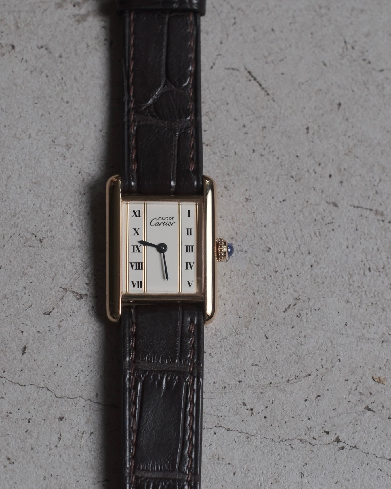 Cartier Must Tank SM (カルティエ マストタンク SM)  縦ローマン