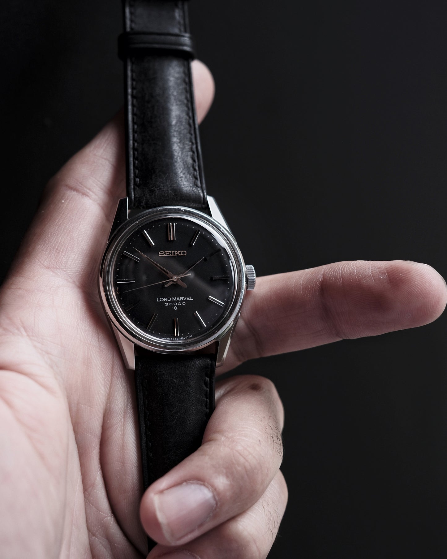 Vintage Seiko LORD MARVEL 36000 Matt Black (ヴィンテージセイコー ロードマーベル36000) 5740-8000  1975年5月製造