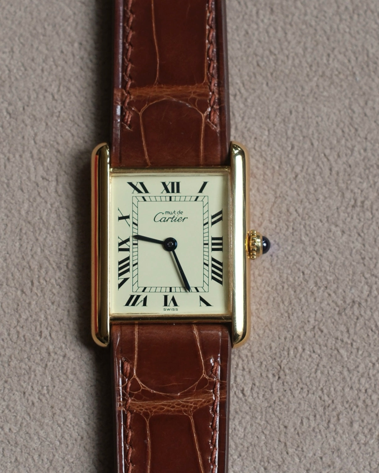 Cartier Must Tank LM (カルティエ マストタンク LM)  アイボリーローマン