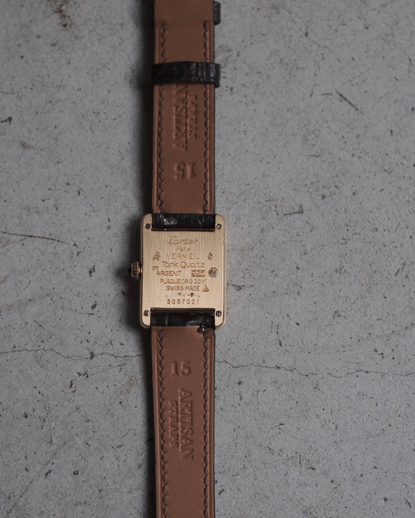 Cartier Must Tank SM (カルティエ マストタンク SM)  縦ローマン