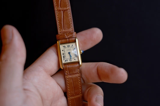 Crocodile Cognac Brown (Cartier Must Tank SM 専用)