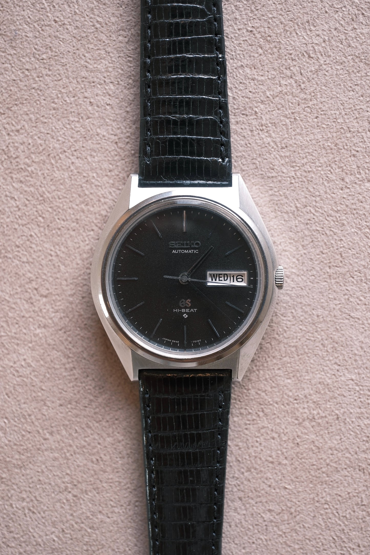 GRAND SEIKO Matte Black "5646-7010" 1971年3月製造