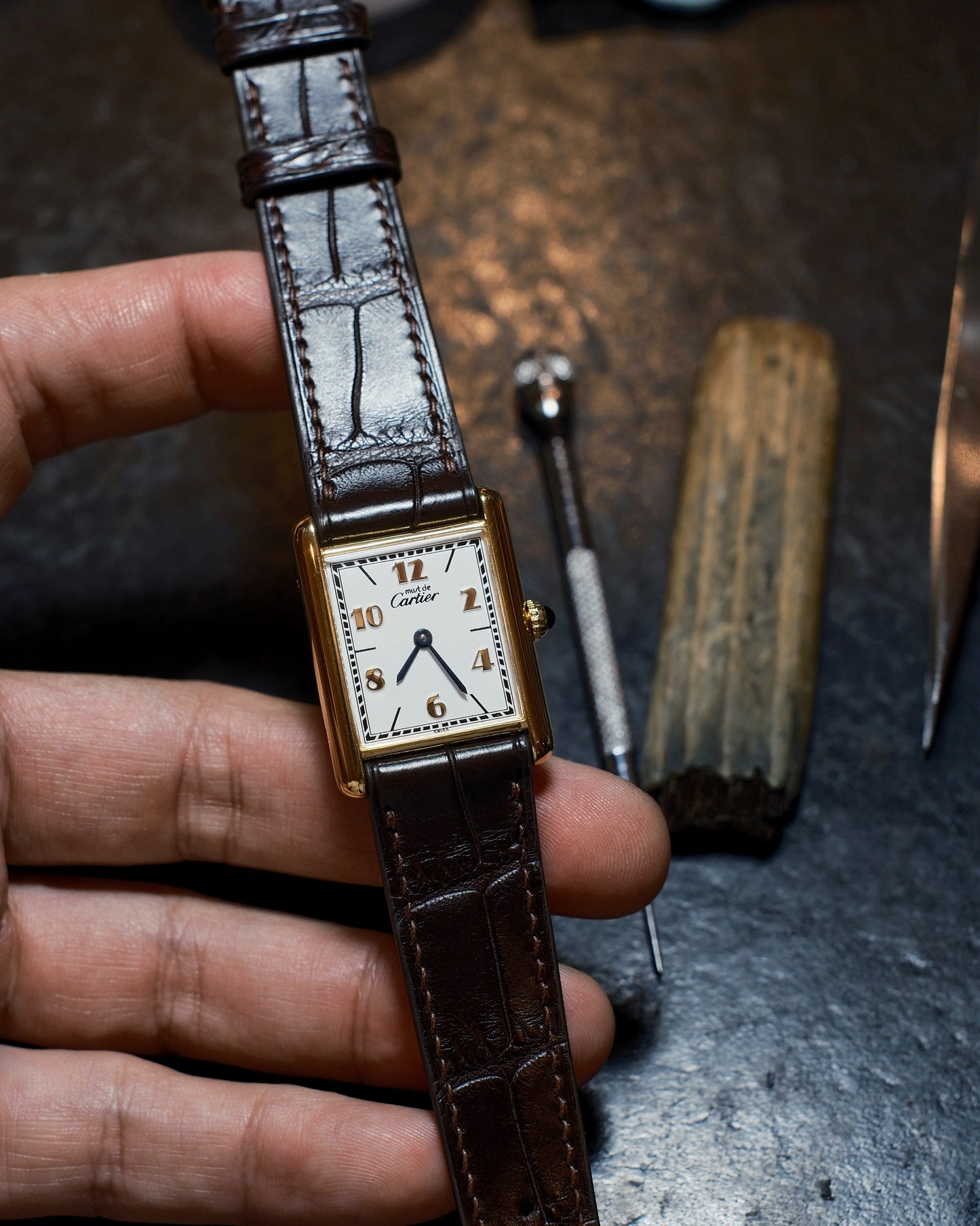 Cartier Must Tank LM (カルティエ マストタンク LM) 飛びアラビア