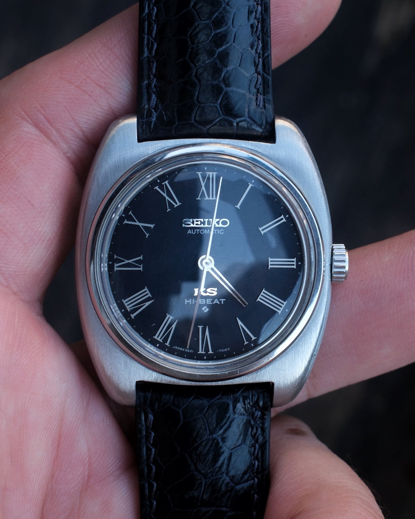 Vintage King Seiko 5621-7000 Dark Navy 1970年2月製造